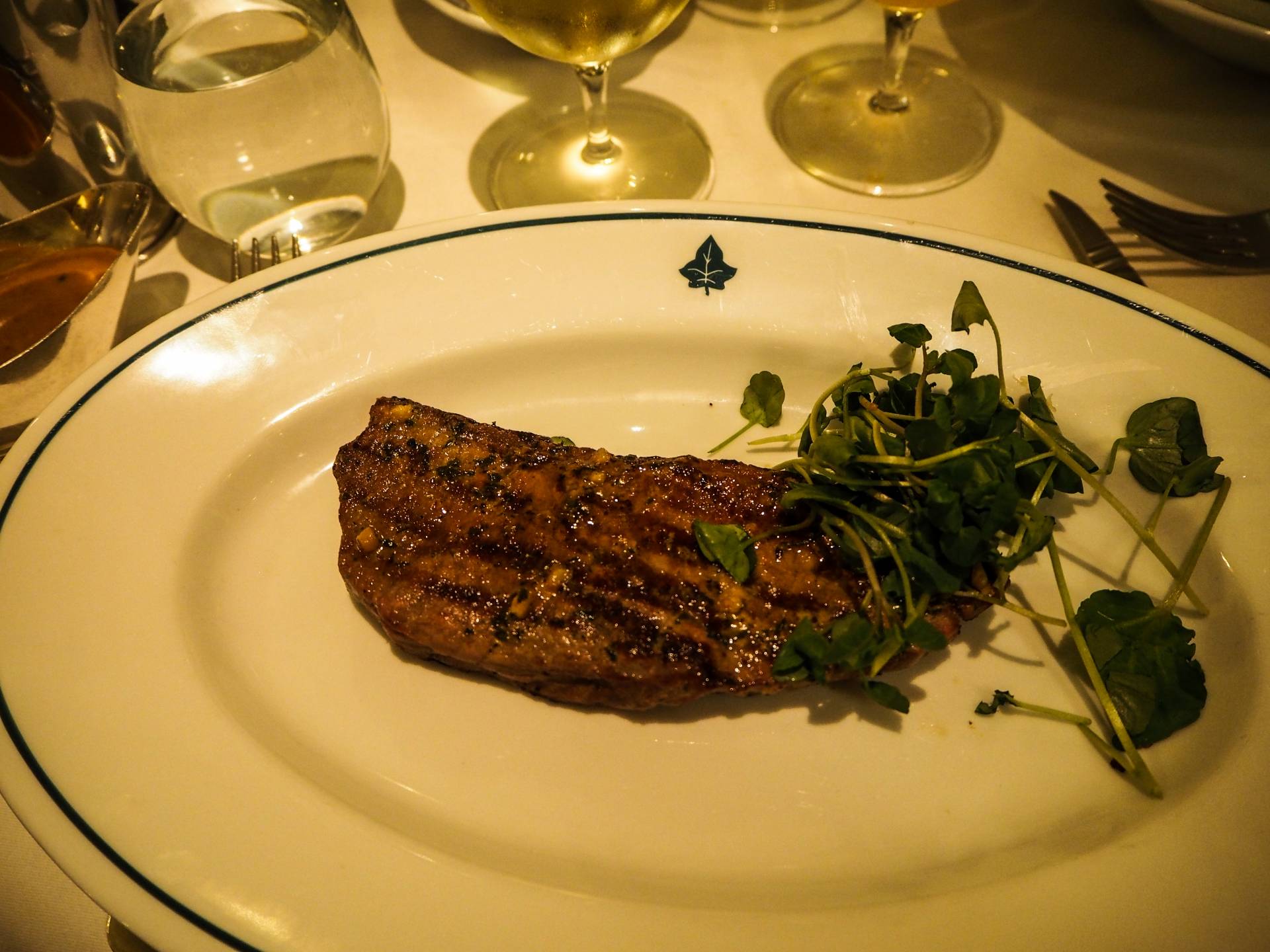 sirloin steak, The Ivy, Winchester