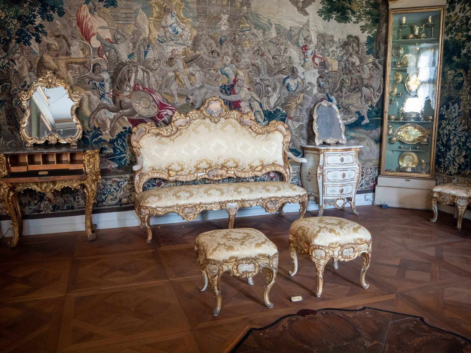 Inside Rosenborg Castle, Copenhagen, Denmark