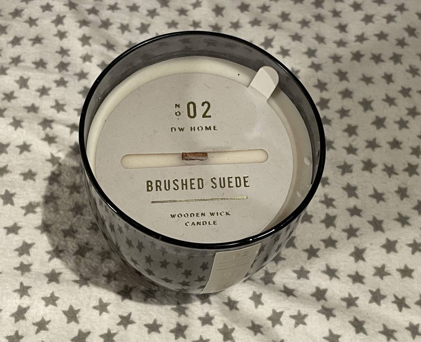 DW Home Woodwick candle Brushed Swede Wooden Wick