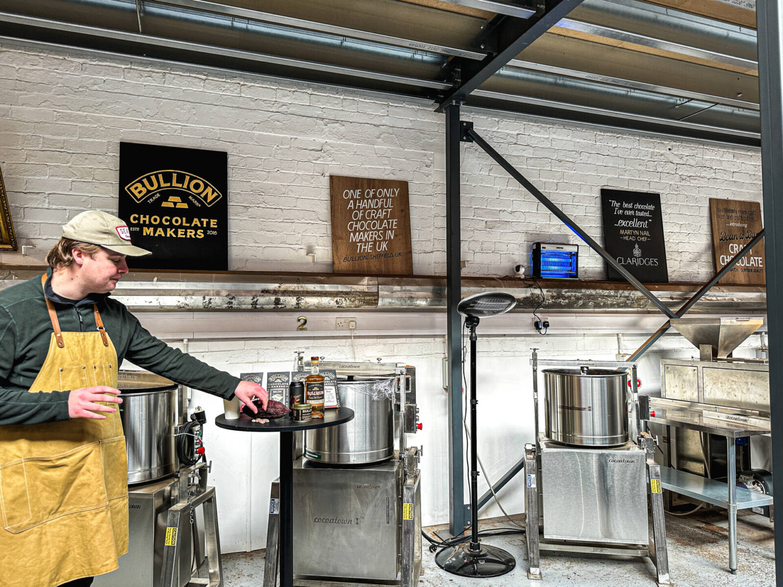 Max from Bullion chocolate during the Bullion Chocolate Experience in Sheffield.